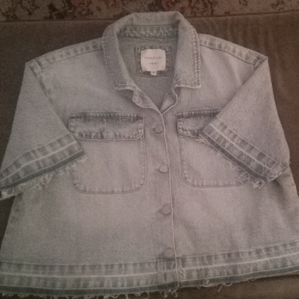 Habitual Washed Gray Denim Jacket